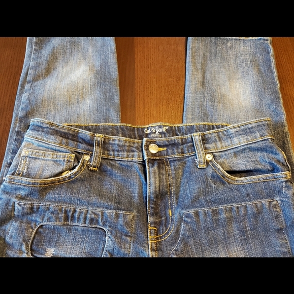 Cat & Jack Fun shred design jeans girls 16 - Picture 9 of 15